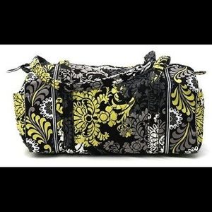 Vera Bradley Black and Yellow Duffle Bag